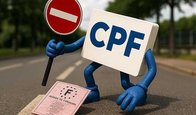Fin du CPF pour le financement du permis de conduire en auto-école.
